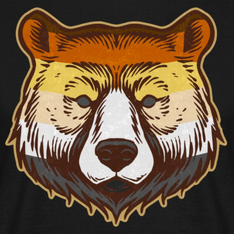 T-Shirt Bear-Tastic "Bearflag Bearhead"