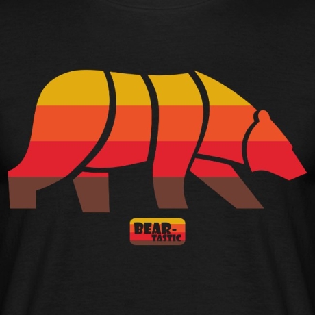 T-Shirt Bear-Tastic "Vintage Retro Bear Red"